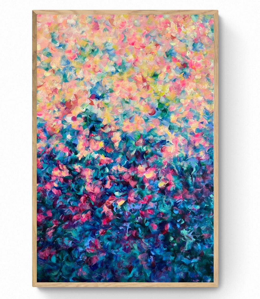 Petal Path , Original Artwork-by-Katherine Spiller-original art-Gioia