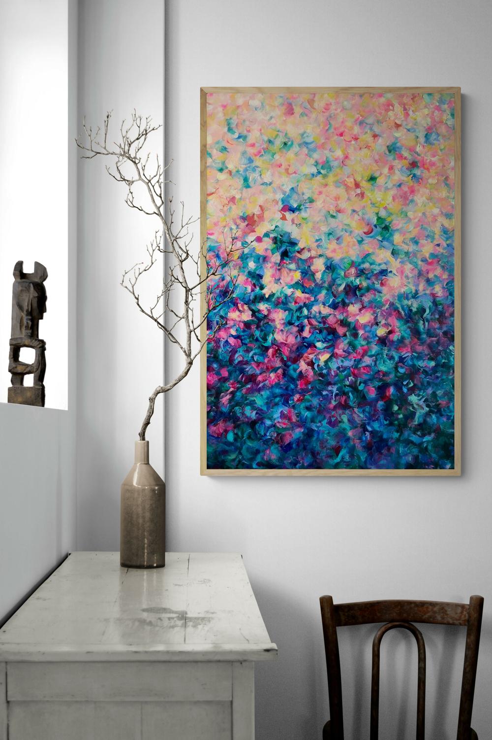 Petal Path , Original Artwork-by-Katherine Spiller-original art-Gioia