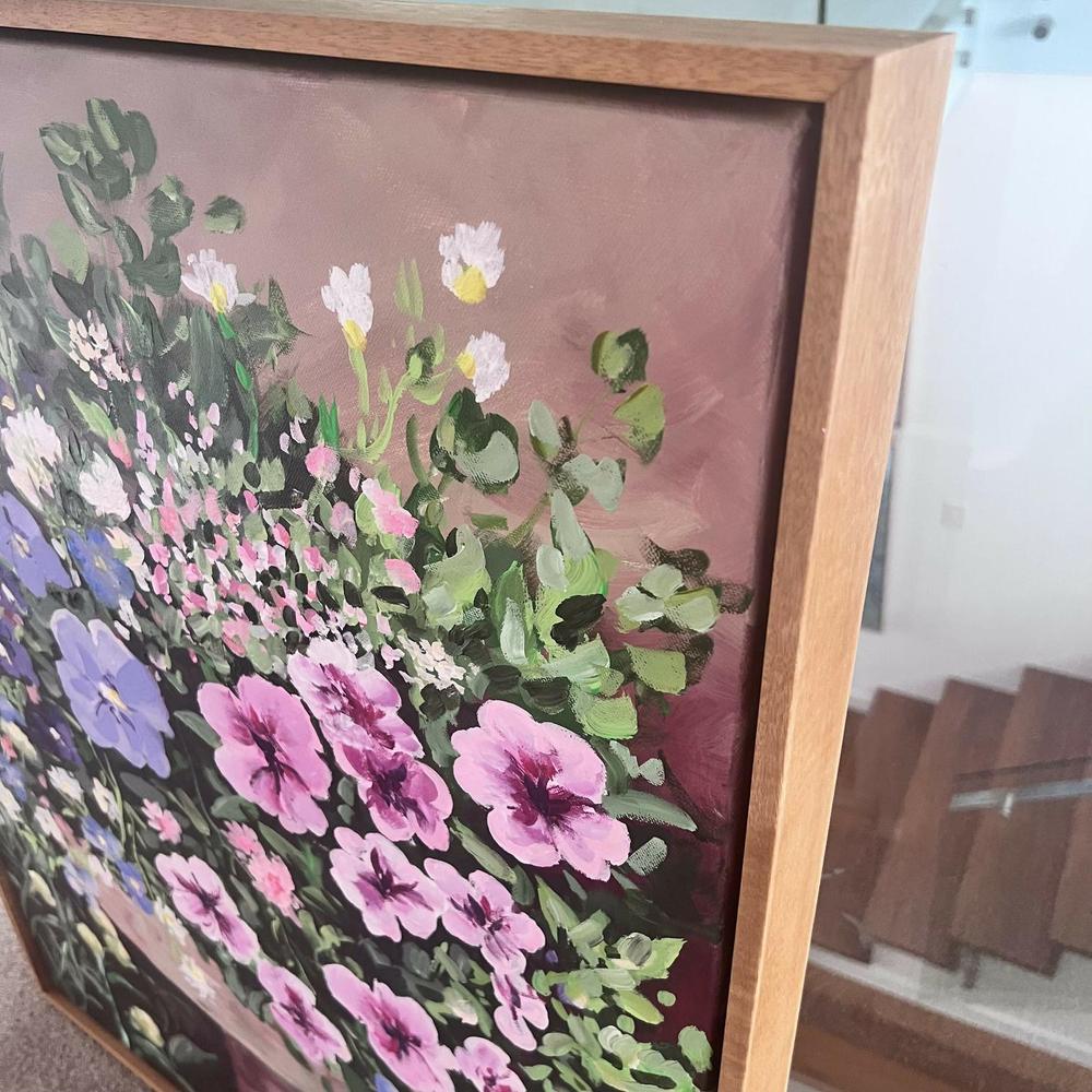 Petunia Vintage. Original hand-painted artwork by Meredith Howse.-by-Meredith Howse-original art-Gioia