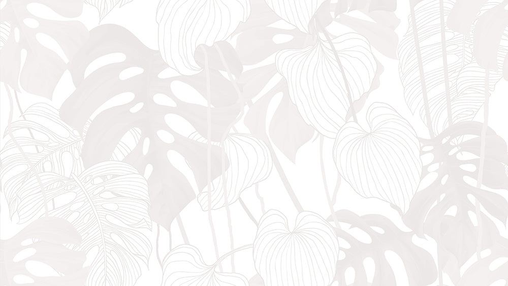 Phildendron Grey Repeat Wallpaper