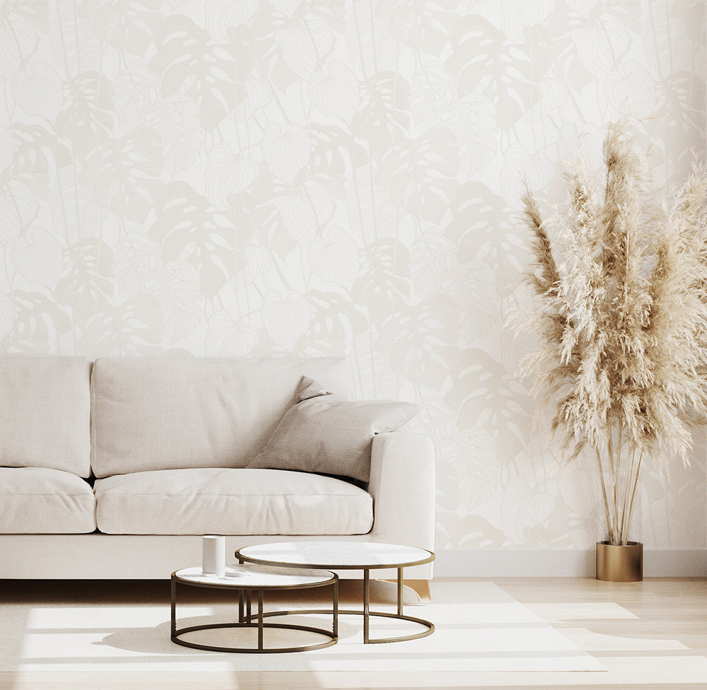 Philodendron Plant Sand Wallpaper
