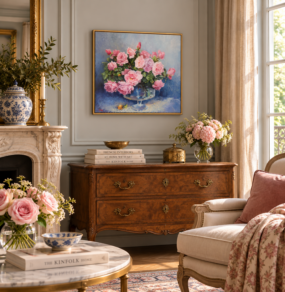 Pink Serenade-by-Tatyana Soboleva-original art-Gioia