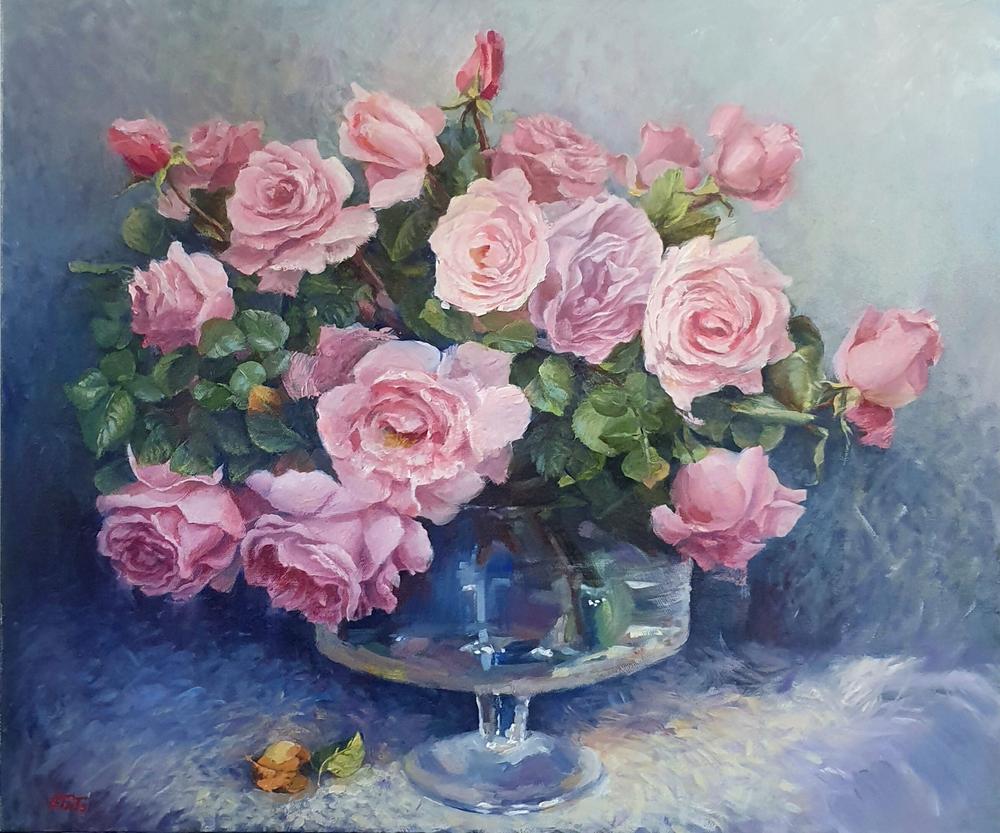 Pink Serenade-by-Tatyana Soboleva-original art-Gioia