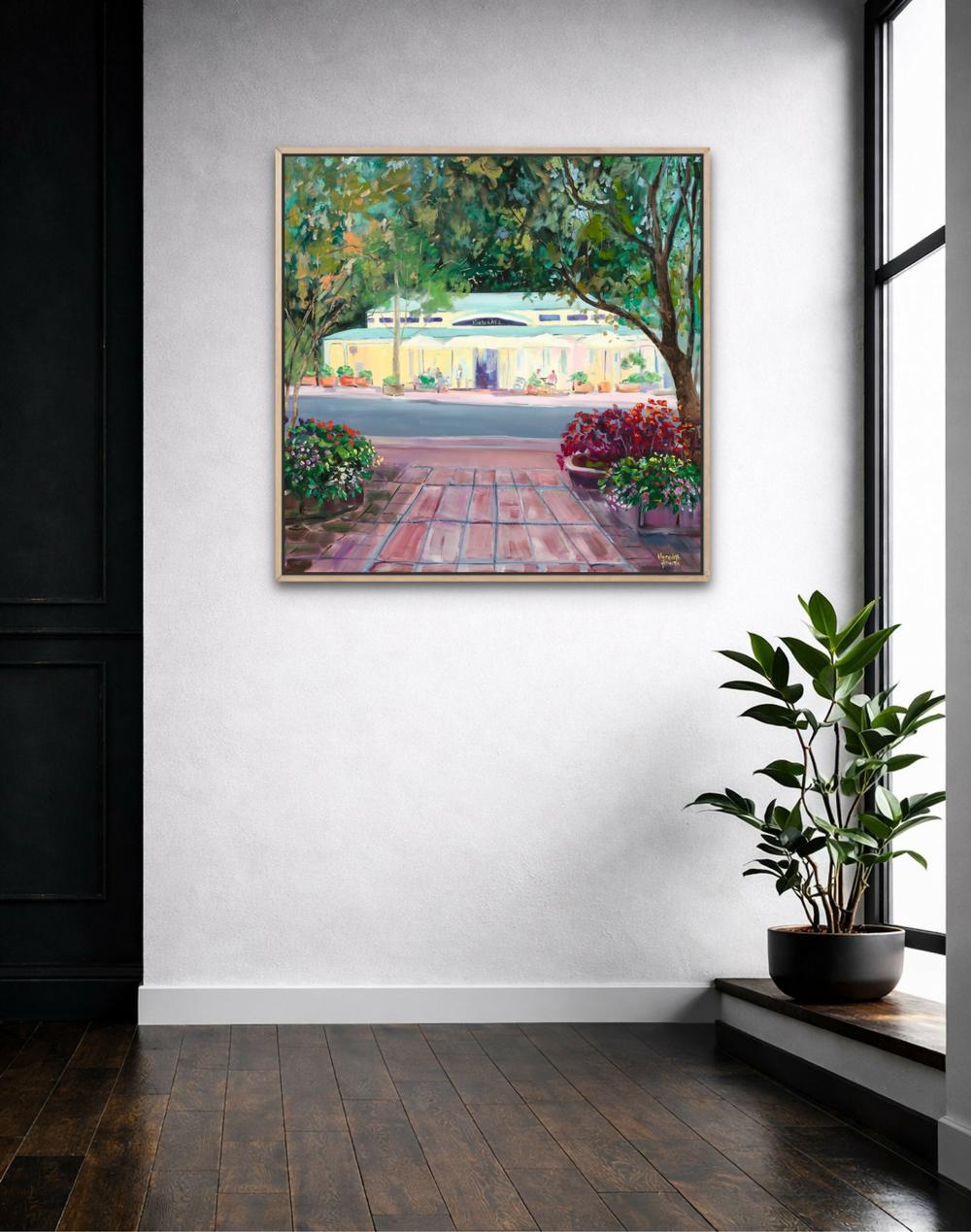 Poets Cafe Coolum-by-Meredith Howse-original art-Gioia