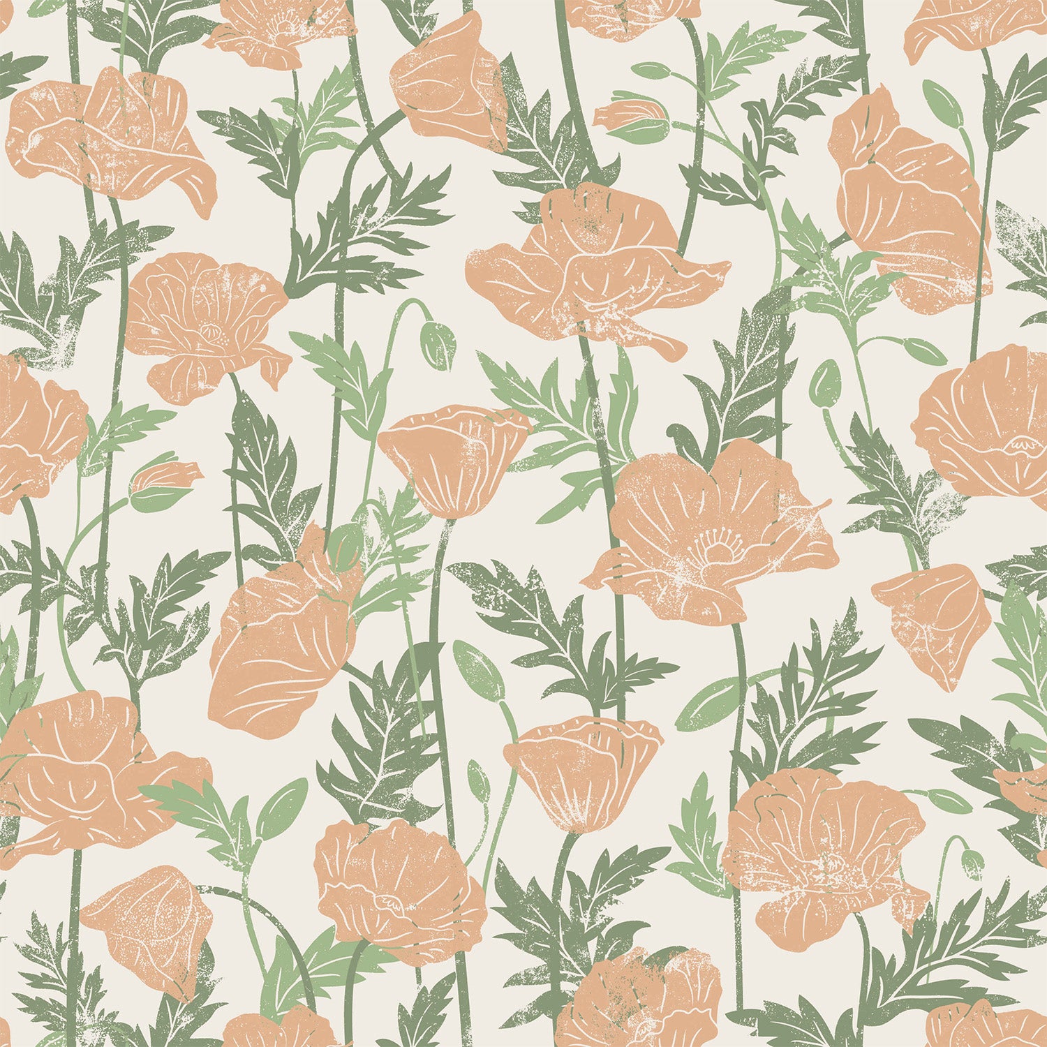 Poppies Peach