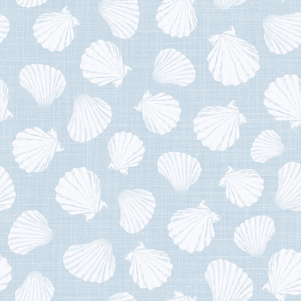 Powder Blue Scallops-wallpaper-eco-friendly-easy-removal-Gioia Wall Art-1