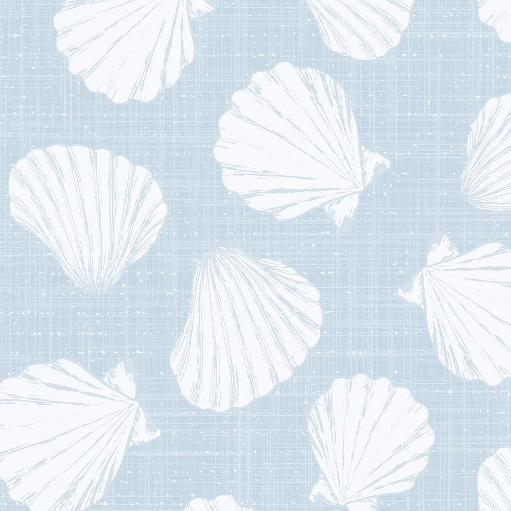 Powder Blue Scallops-wallpaper-eco-friendly-easy-removal-Gioia Wall Art-3