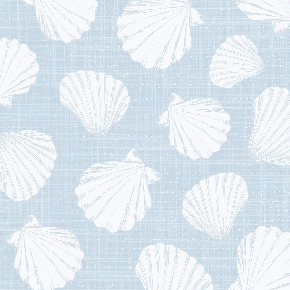 Powder Blue Scallops-wallpaper-eco-friendly-easy-removal-Gioia Wall Art-4