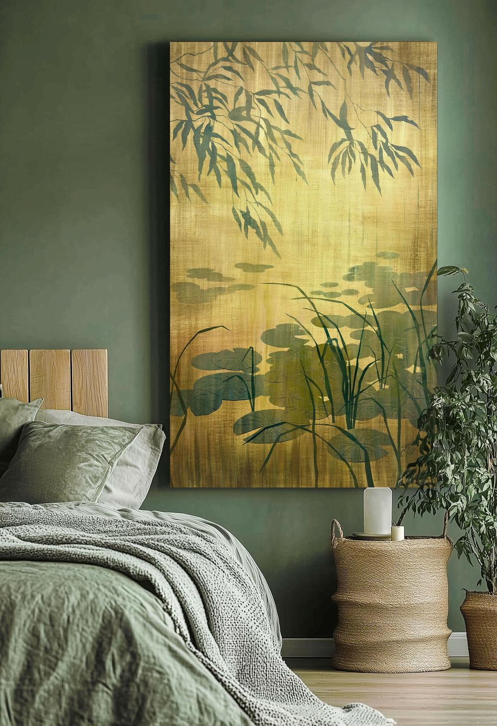 Quiet Pond - Original Painting by Ekaterina Prisich-by-Ekaterina Prisich-original art-Gioia