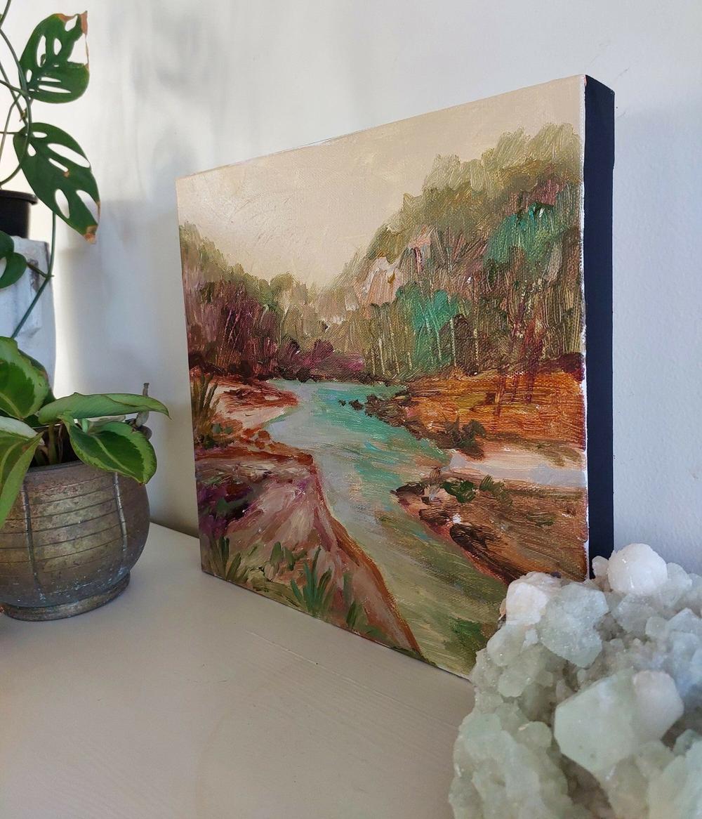 Quiet Spaces #1, Original Hand-Painted Canvas By Amanda Skye-by-Amanda Skye-original art-Gioia