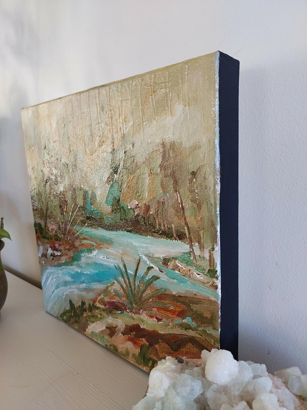 Quiet Spaces #2, Original Hand-Painted Canvas By Amanda Skye-by-Amanda Skye-original art-Gioia