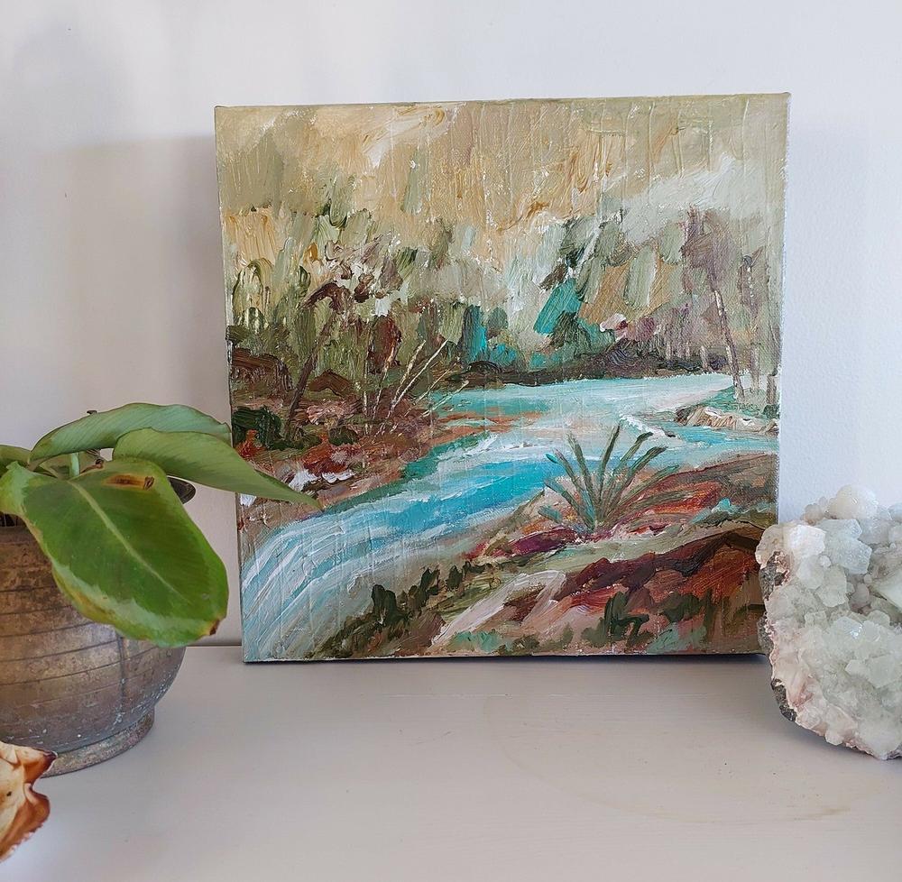 Quiet Spaces #2, Original Hand-Painted Canvas By Amanda Skye-by-Amanda Skye-original art-Gioia