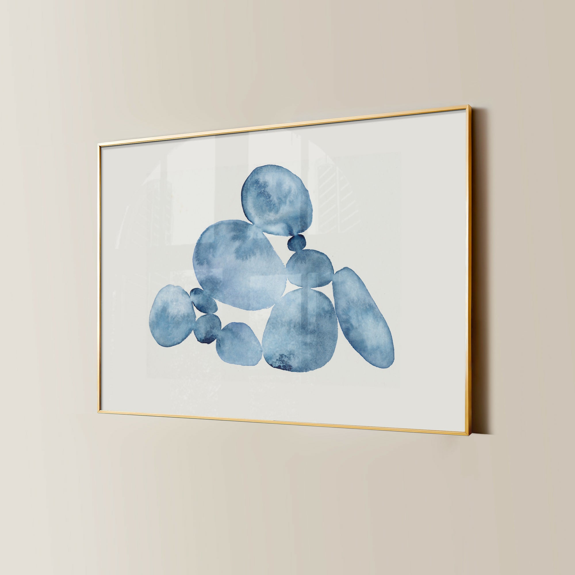 Indigo Water Stones 01 - Original Artwork