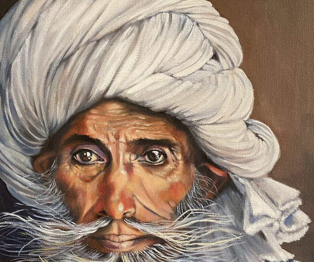 Rabari Herdsman-by-Carol Forbes Croad Original Art-original art-Gioia