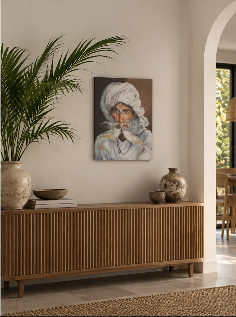 Rabari Herdsman-by-Carol Forbes Croad Original Art-original art-Gioia