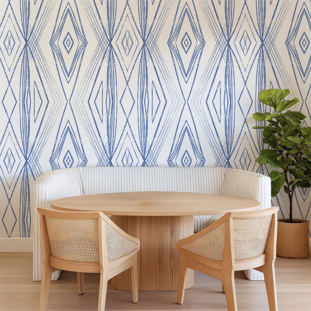 Reef Souvenirs, Blender Pattern, Blue-wallpaper-eco-friendly-easy-removal-Iryna Mushkarova-4