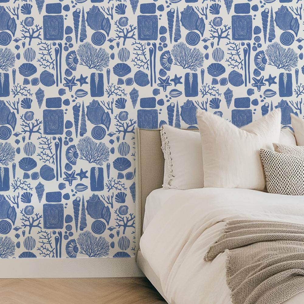 Reef Souvenirs, Blue-wallpaper-eco-friendly-easy-removal-Iryna Mushkarova-4