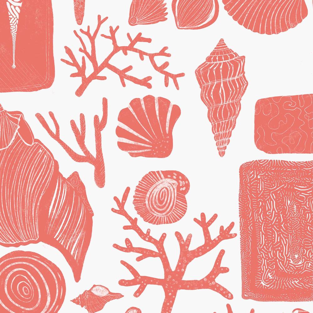 Reef Souvenirs, Coral-wallpaper-eco-friendly-easy-removal-Iryna Mushkarova-5