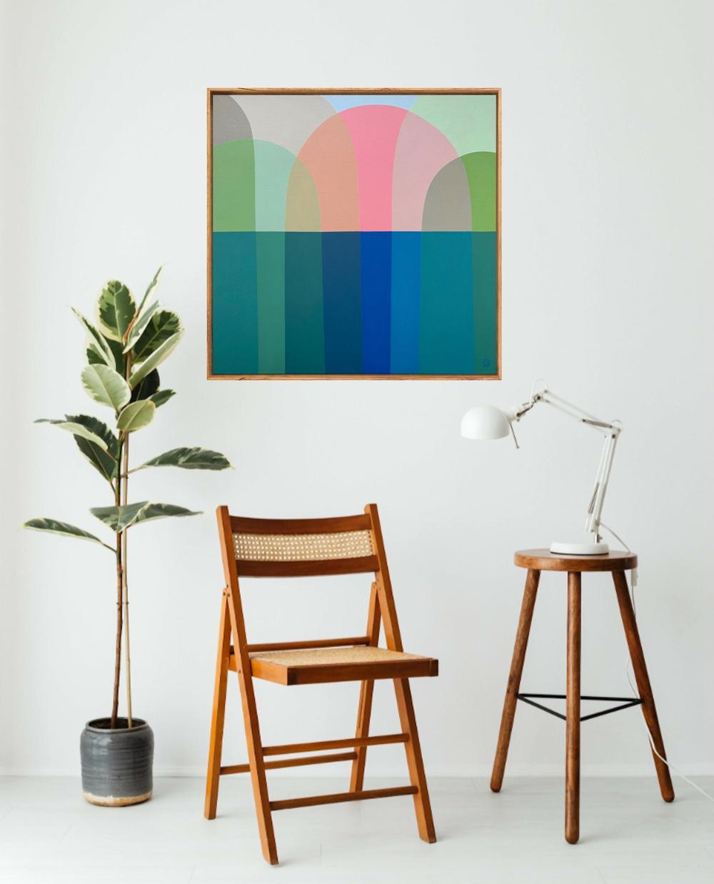 Reverie, Original Hand-Painted Canvas by Charlotte De Pace-by-Charlotte De Pace-original art-Gioia