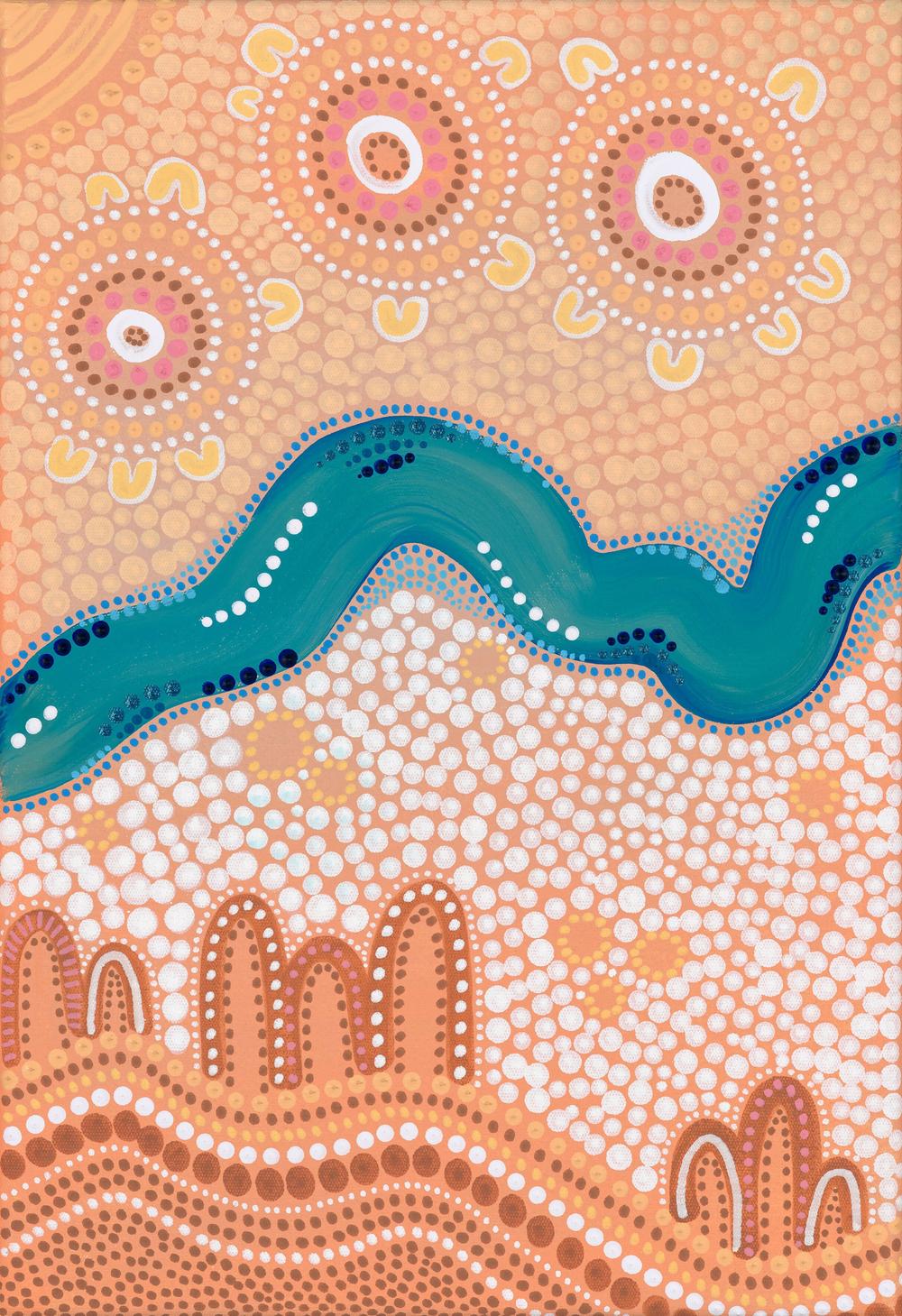 River Connections-by-Domica Hill-original art-Gioia