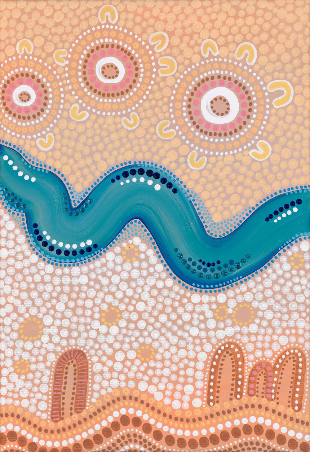 River Connections-by-Domica Hill-original art-Gioia