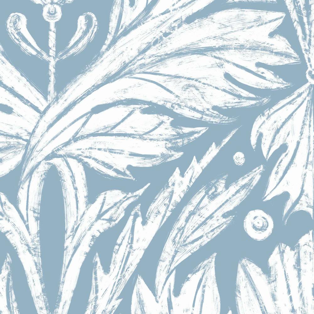 Rome Solo Pattern, Powder Blue-wallpaper-eco-friendly-easy-removal-Iryna Mushkarova-2