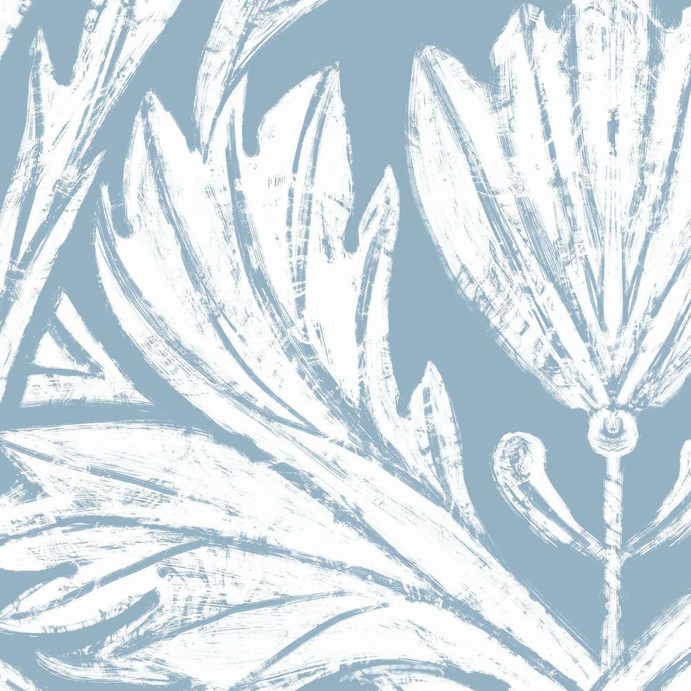 Rome Solo Pattern, Powder Blue-wallpaper-eco-friendly-easy-removal-Iryna Mushkarova-5