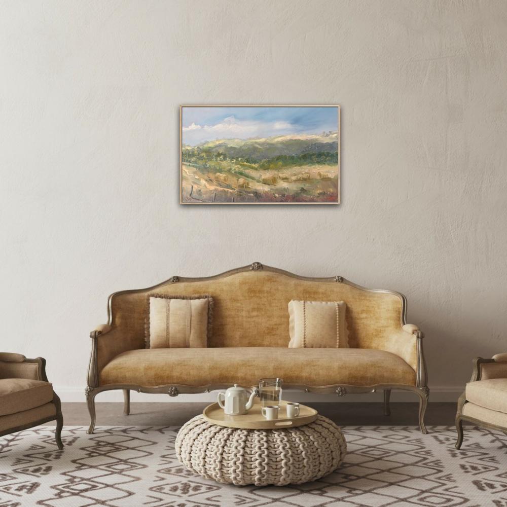Round Bales for Sheep-by-Meredith Howse-original art-Gioia