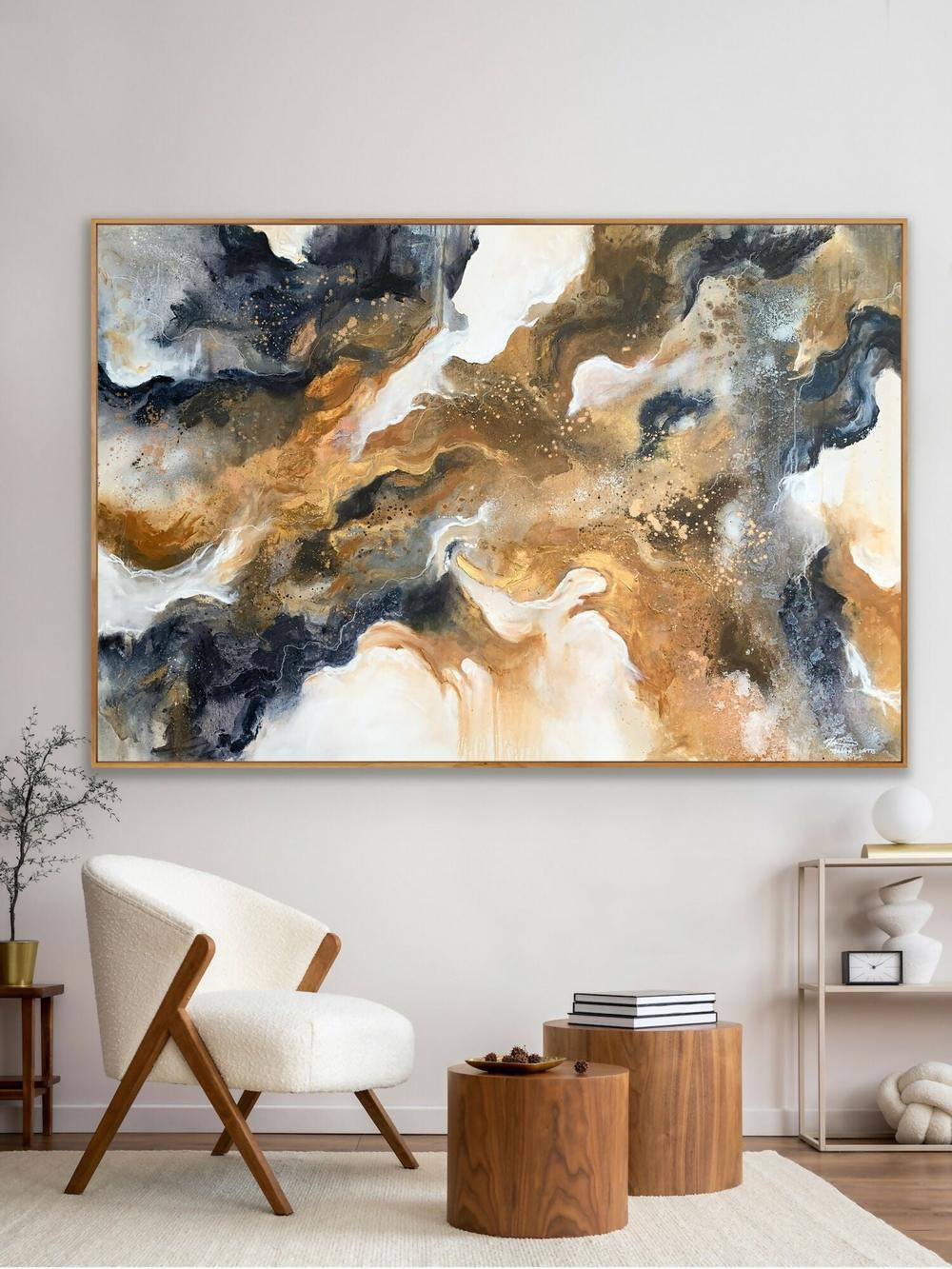 Rust Coloured Glasses , Original Artwork-by-Teagan Watts-original art-Gioia