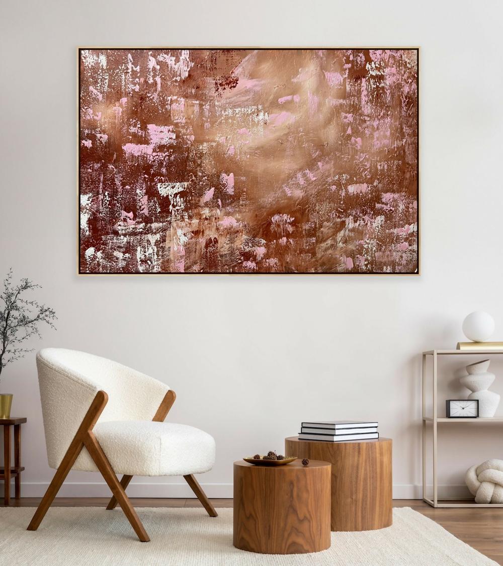 Rust and Roses , Original Artwork-by-Alanah Jarvis-original art-Gioia