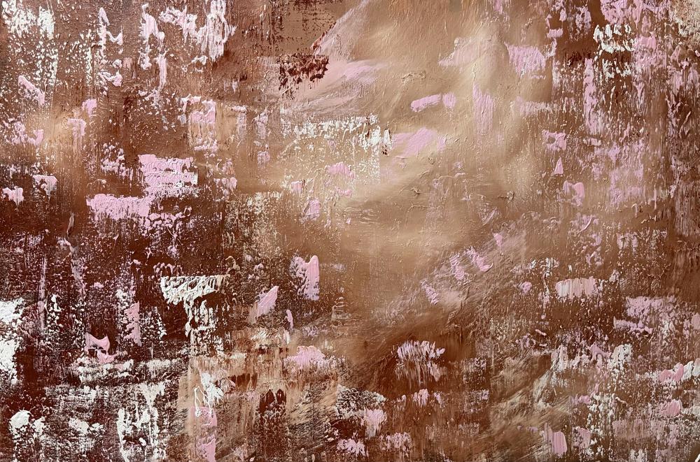 Rust and Roses , Original Artwork-by-Alanah Jarvis-original art-Gioia