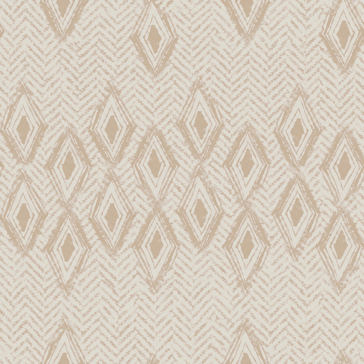 Rustic Diamond Chevron Natural, Wallpaper