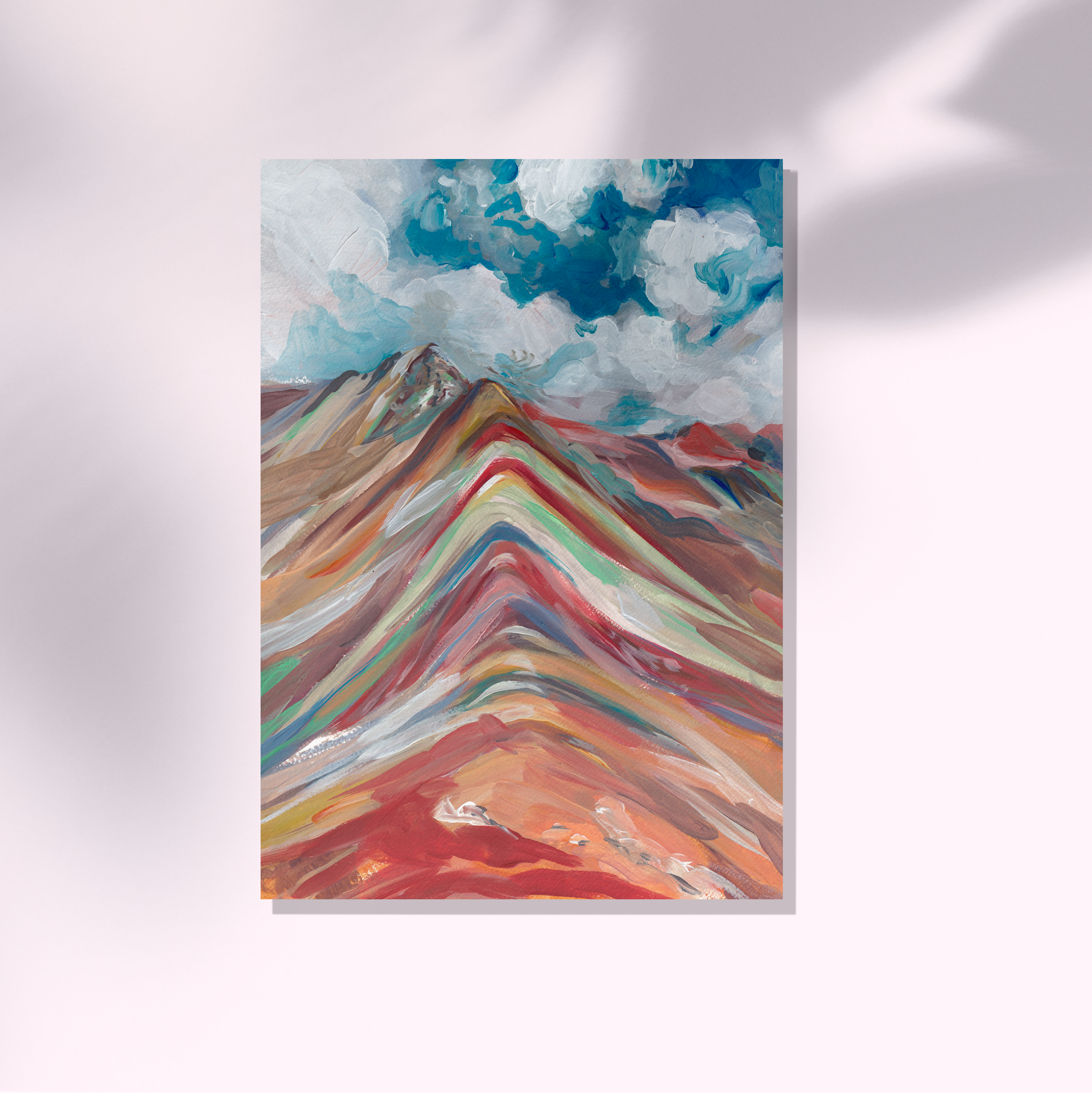 Rainbow Mountain, Original Artwork By Alice Kwan