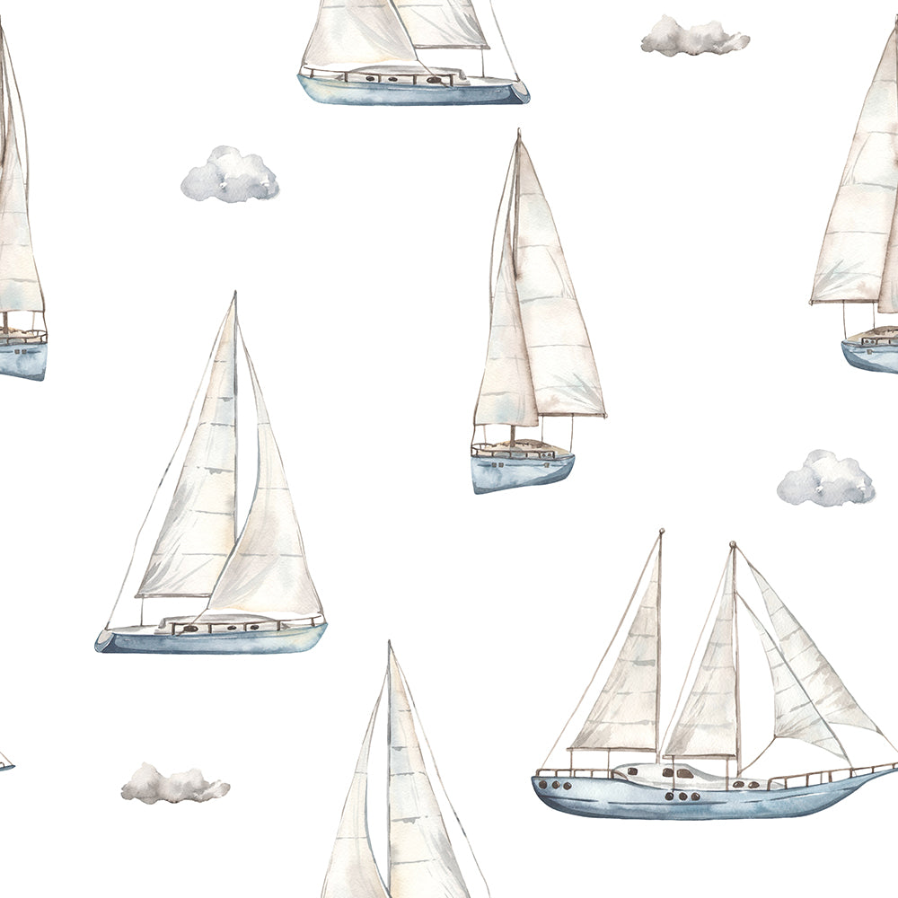 Sailboats-wallpaper-eco-friendly-easy-removal-Gioia Wall Art-1