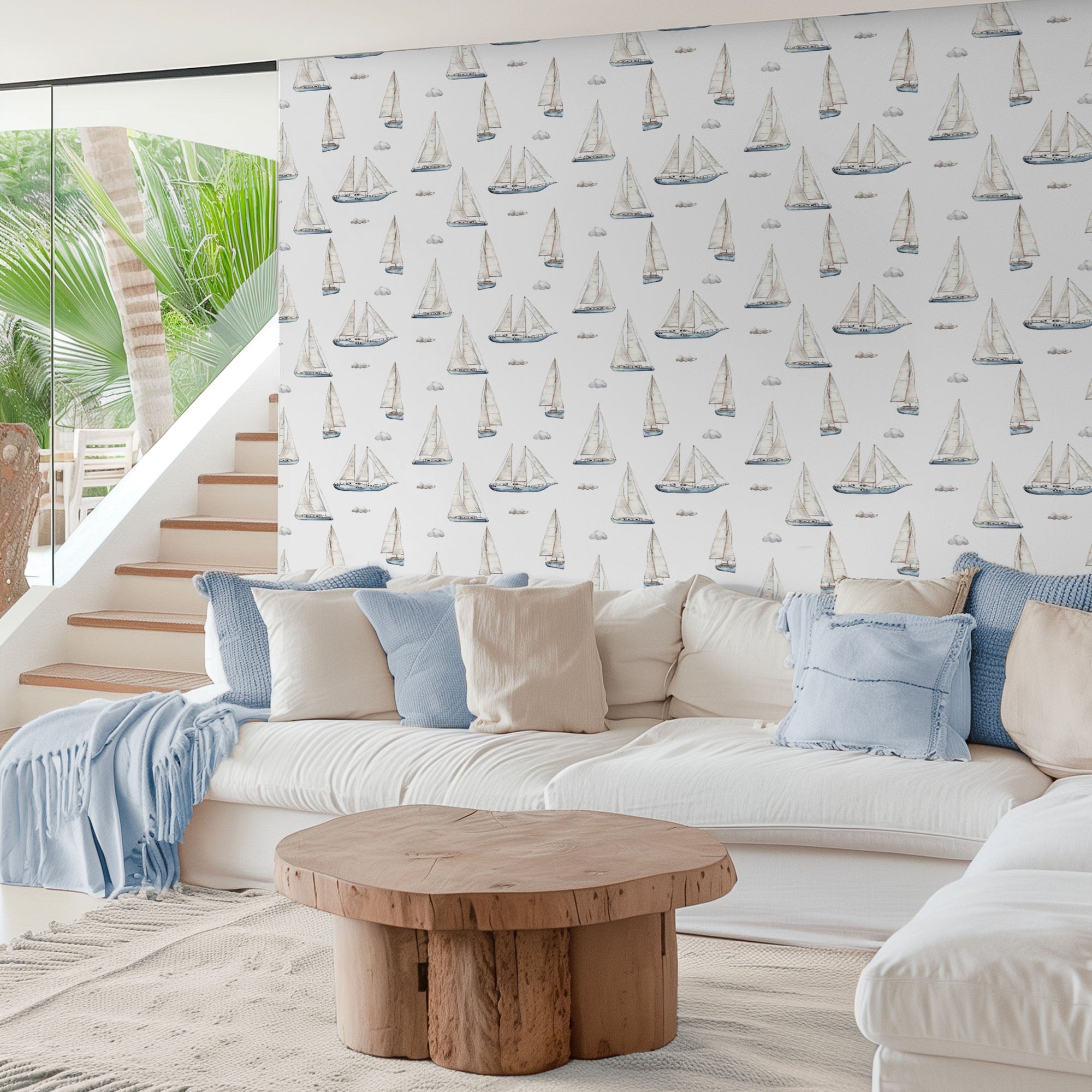 Sailboats-wallpaper-eco-friendly-easy-removal-Gioia Wall Art-5