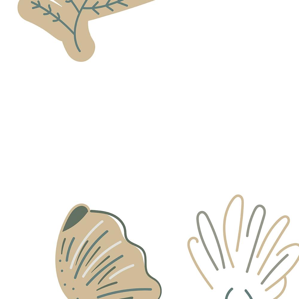 Sandy Shells And Corals-wallpaper-eco-friendly-easy-removal-Gioia Wall Art-3