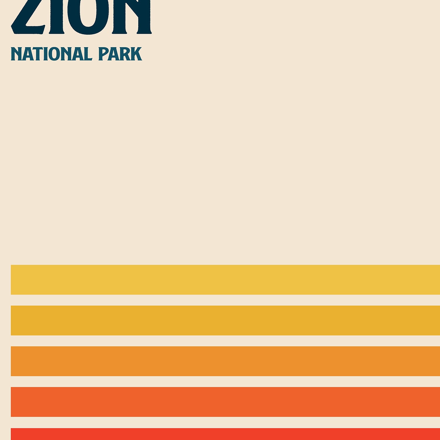 Retro Zion Desert Sun