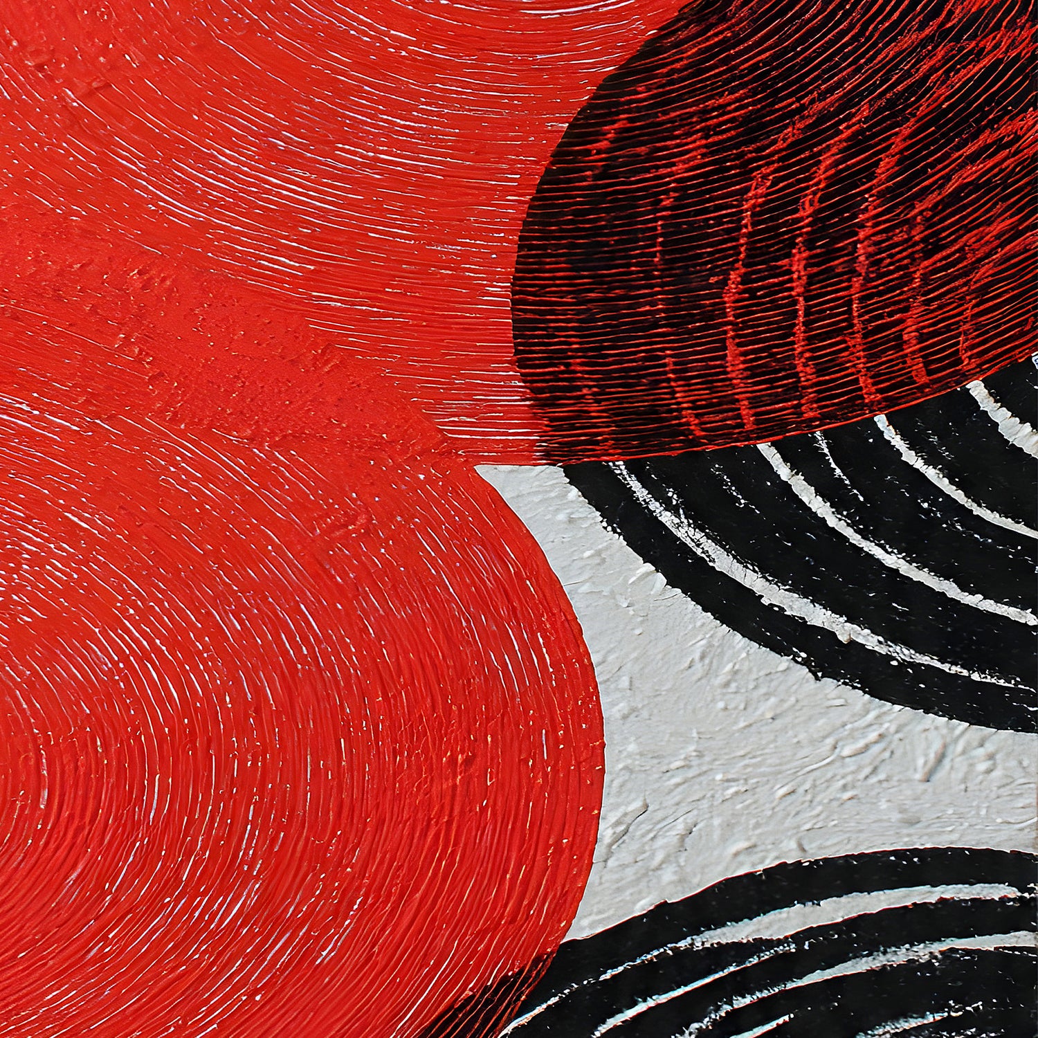 Bold Red Black Circles