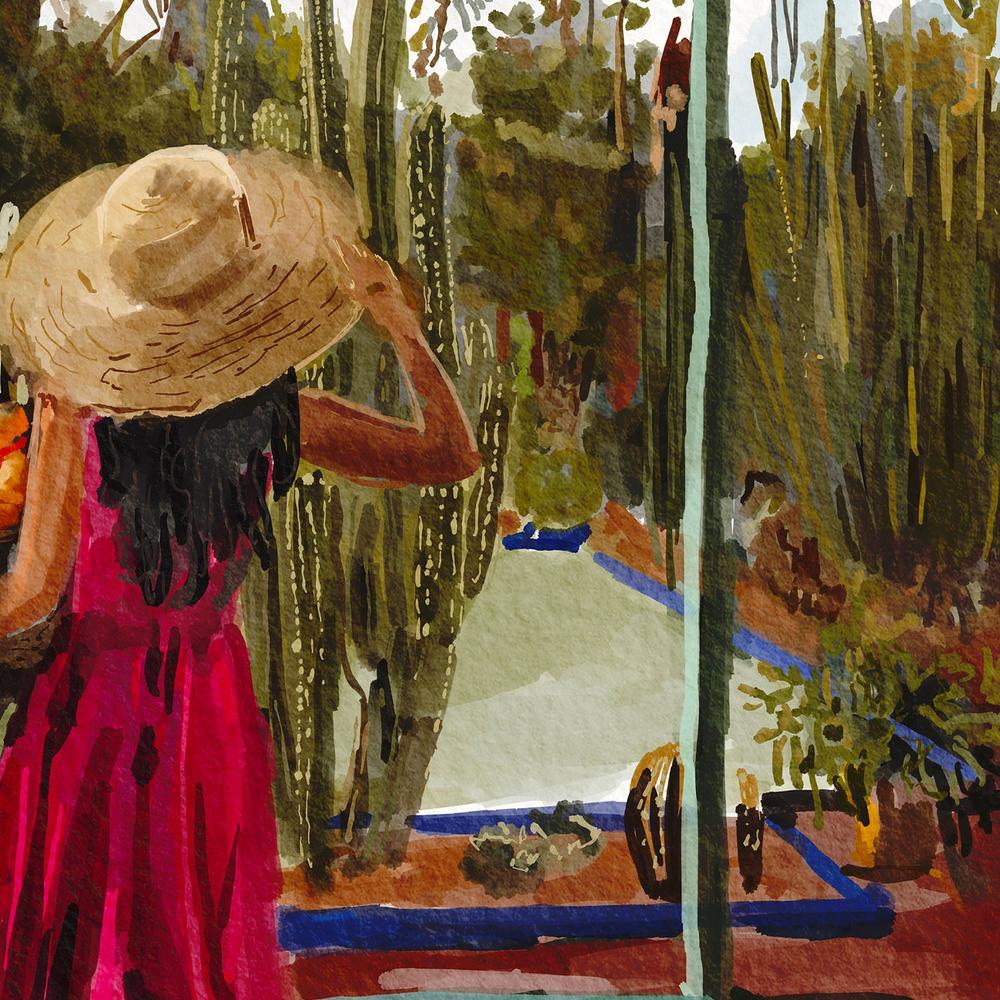 Lady with oranges