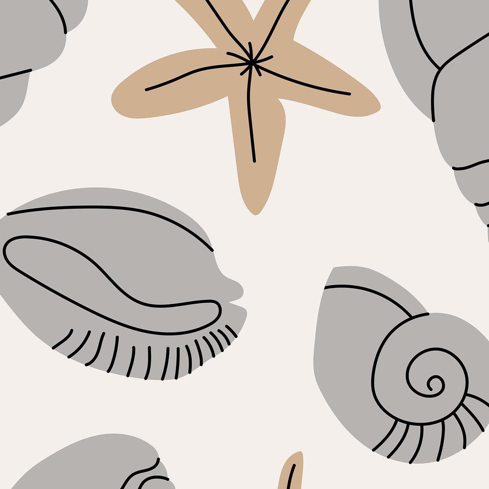 Scribbled Shells-wallpaper-eco-friendly-easy-removal-Gioia Wall Art-4