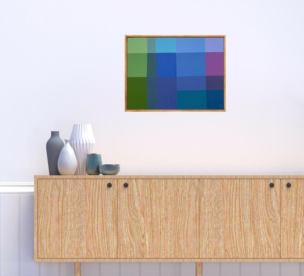 Seaside I, Original Hand-Painted Canvas By Charlotte De Pace-by-Charlotte De Pace-original art-Gioia