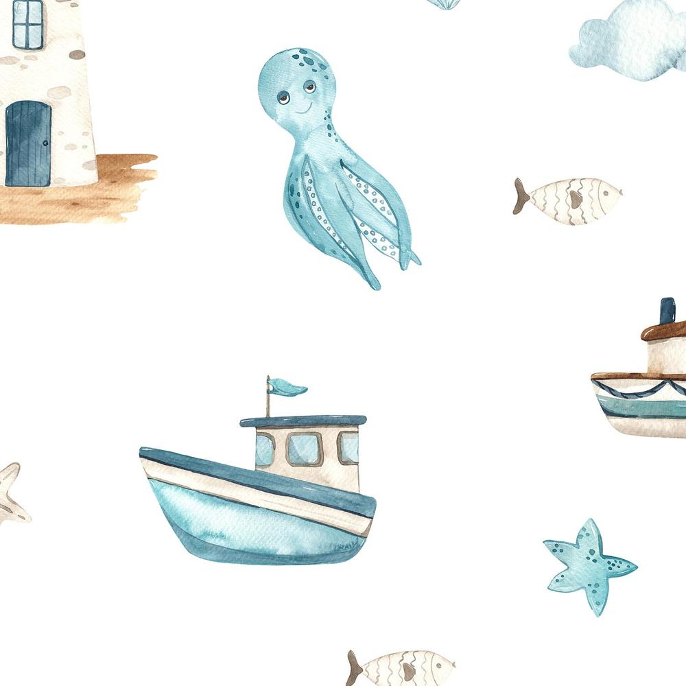 Seaside Play-wallpaper-eco-friendly-easy-removal-Gioia Wall Art-4
