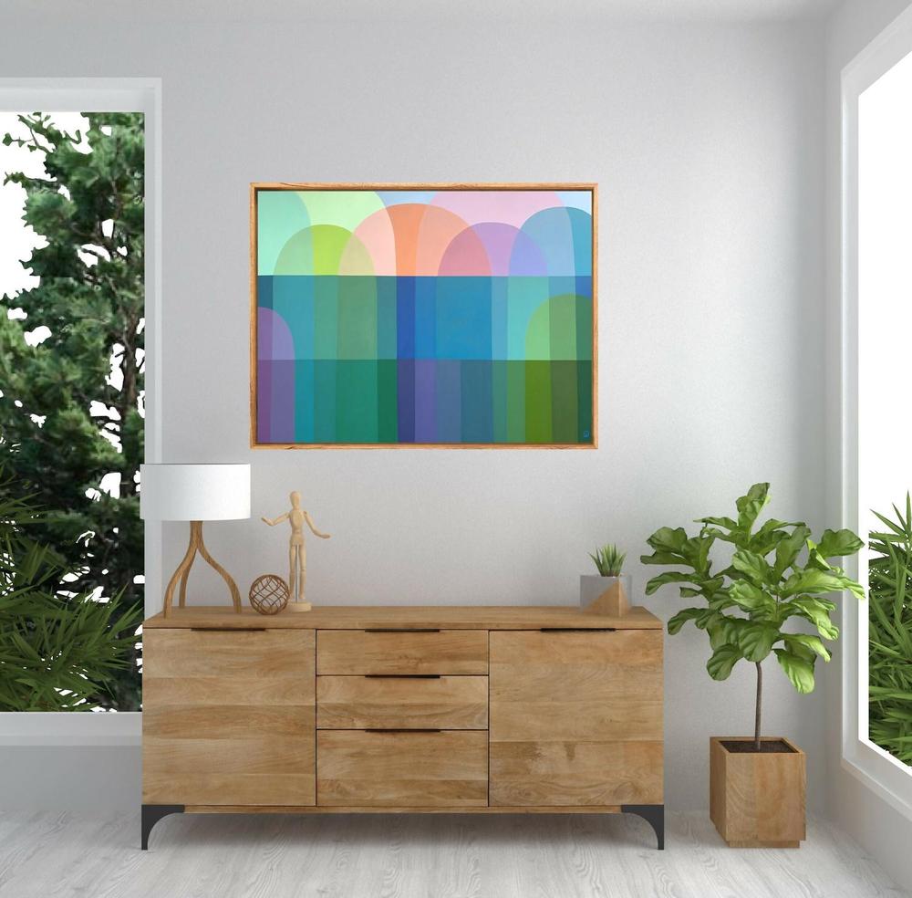 Seaside Symphony, Original Hand-Painted Canvas by Charlotte De Pace-by-Charlotte De Pace-original art-Gioia