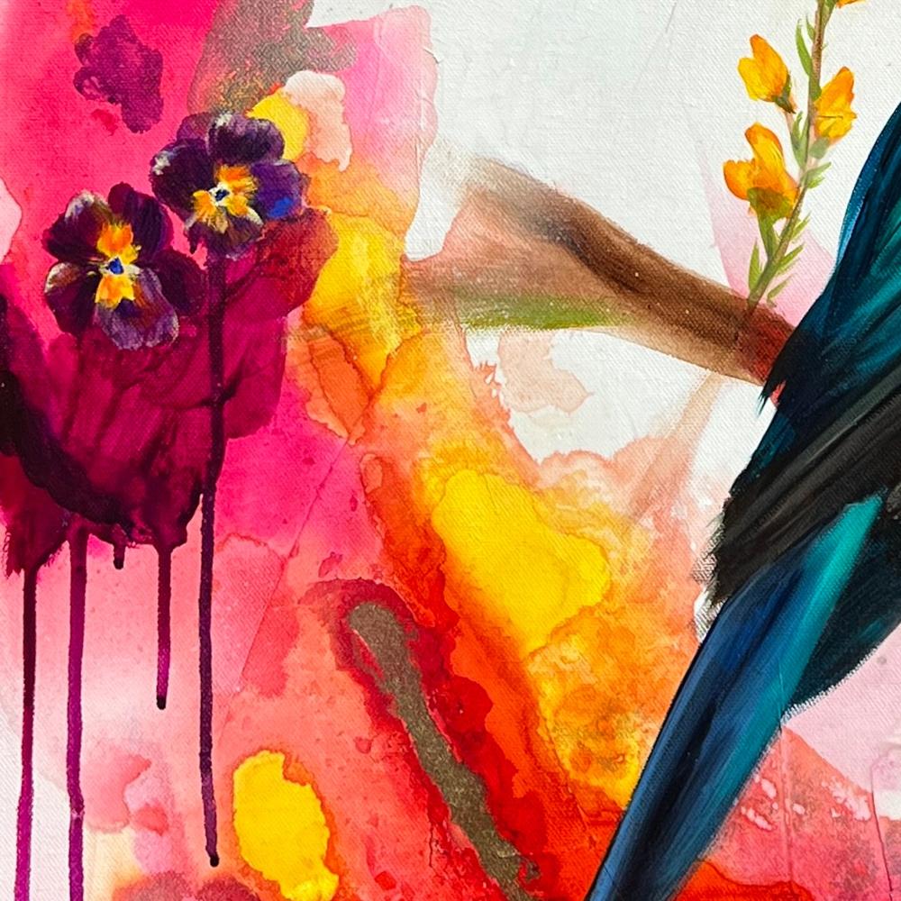 Season Of Bloom, Original Hand-Painted Canvas By Emily Birdsey-by-Emily Birdsey-original art-Gioia