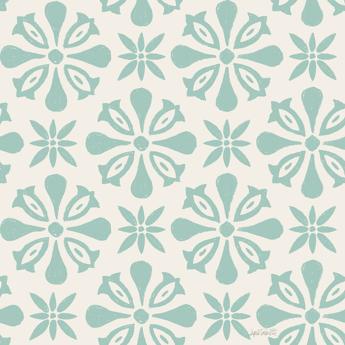 Seasonal Shades Aqua, Wallpaper