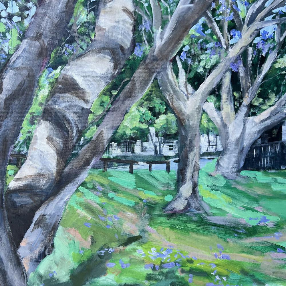 Seils Park Ashgrove, Original Hand-Painted Canvas By Meredith Howse-by-Meredith Howse-original art-Gioia