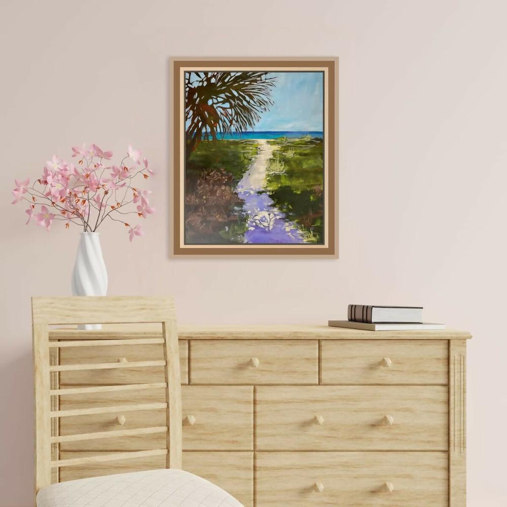 Shadow on the Path-by-Claire Skeet-original art-Gioia