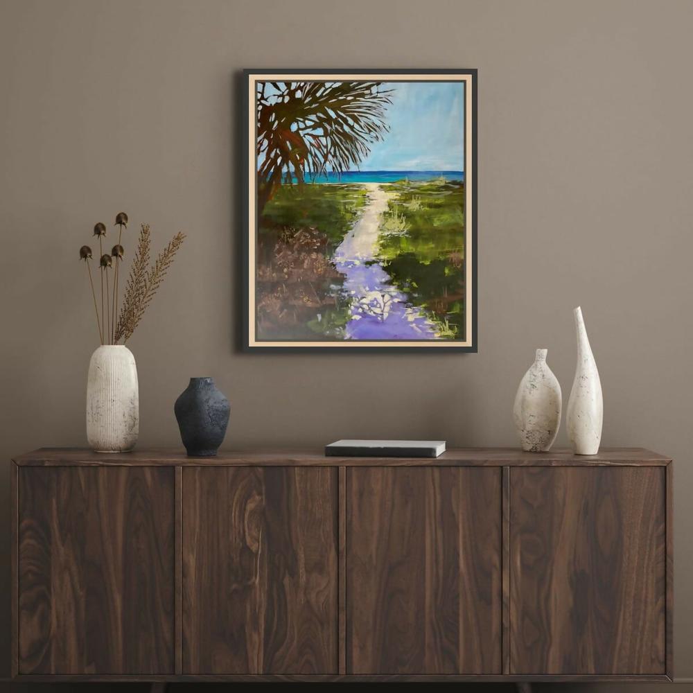 Shadow on the Path-by-Claire Skeet-original art-Gioia
