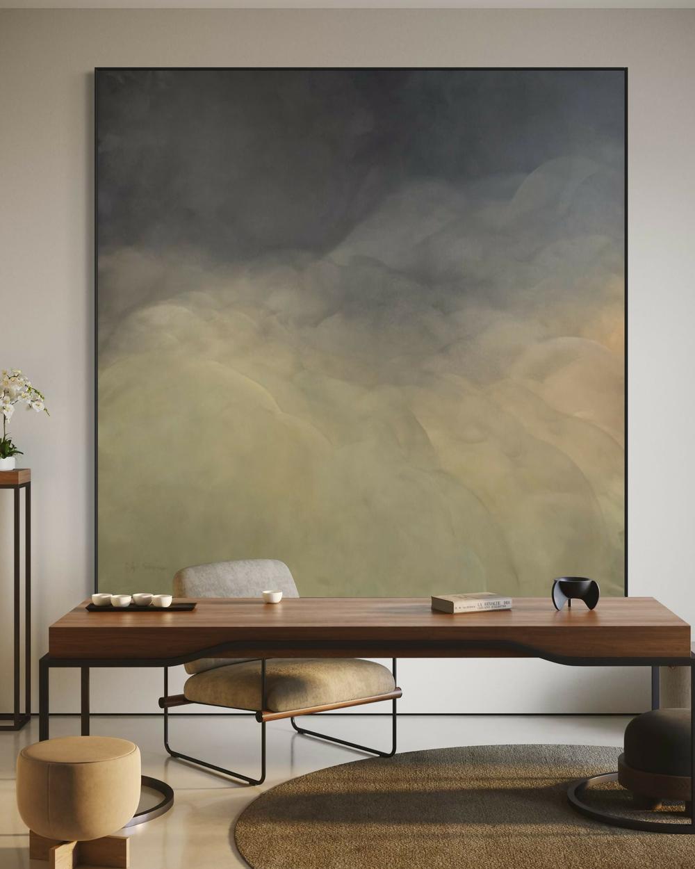 Shadowed Calm , Original Artwork-by-Gabriela Azar Schreiner-original art-Gioia