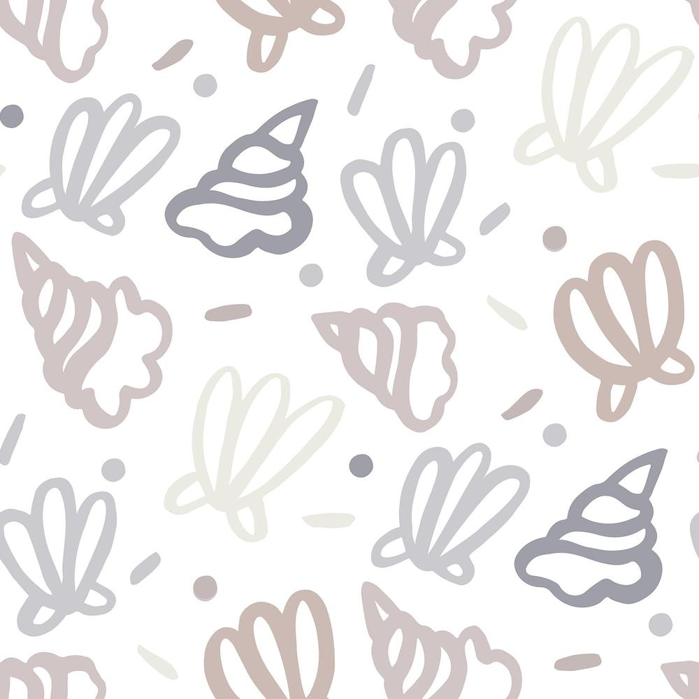 Shells Doodles-wallpaper-eco-friendly-easy-removal-Gioia Wall Art-3
